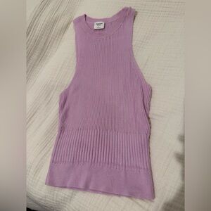 Abercrombie & Fitch Lilac Ribbed Tank Top